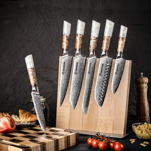 Grandsharp Damascus Kitchen Chef Knife Set