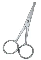 Nose Hair Safety Scissor Art No SP-BT-1015 satin finish rounded tip