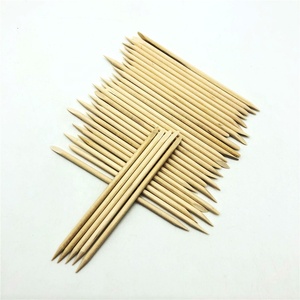Nail Cleaning Cuticle Pusher Disposable Nail File Orange Wood Sticks
