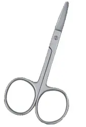 Baby Safety Scissor Art No SP-BT-1011 rounded tip for infant nail care