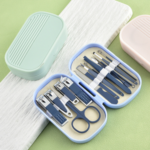 Manicure Set With Nail Clipper And Scissors Portable Steel Personal Care Tools In Box
