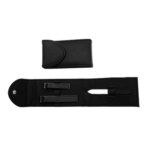 Portable Stainless Steel Black Manicure Nail Style Shaping Finger Toenail Clippers